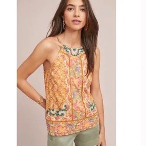Patterned Yellow Tunic Top